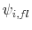  \psi_{i,fl}