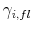  \gamma_{i,fl}