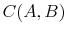  C(A, B)