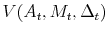  V(A_t, M_t, \Delta_t)