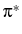  \pi^{*}