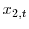  x_{2,t}