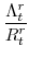 \displaystyle \frac{\Lambda^{r}_{t}}{R^{r}_{t}}