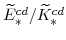  \widetilde{E}^{cd}_{\ast}/\widetilde{K}^{cd}_{\ast}