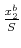  \frac{x_{2}^{b}}{S}