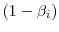  (1-\beta _{i})