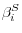 \beta _i^S 