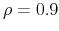  \rho=0.9