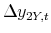 \displaystyle \Delta y_{2Y,t}