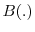  B(.)