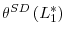  \theta^{SD}\left( L_{1}^{\ast }\right) 