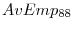  AvEmp_{88}