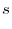 \displaystyle s