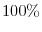  100\%