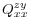  Q_{xx}^{zy}