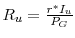  R_u = \frac{r^{*}I_u}{P_G}