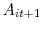 \displaystyle A_{it+1}