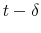  t-\delta