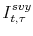 \displaystyle I^{svy}_{t,\tau}