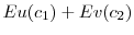  Eu(c_{1})+Ev(c_{2})