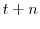  t+n