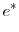 \displaystyle e^{\ast}