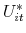  U^\ast_{it}