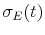 \sigma_E (t)