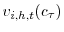 v_{i,h,t}(c_{\tau })