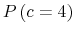  P\left( c=4\right) 