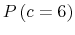 P\left( c=6\right) 