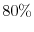  80\%
