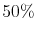  50\%