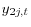 y_{2j,t} 