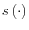 s\left( \cdot \right)