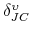  \delta _{JC}^{\upsilon }