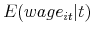  E(wage_{it}\vert t)