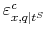  \varepsilon_{x,q\vert t^{S}}^{c}