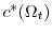  c^{\ast}(\Omega_{t})
