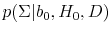  p(\Sigma \vert b_0, H_0, D)