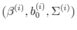  (\beta^{(i)}, b_0^{(i)}, \Sigma^{(i)})