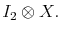 \displaystyle I_2\otimes X.