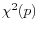 \chi ^2(p)