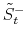  \tilde {S}_{t}^{-}