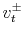  v_{t}^{\pm}