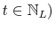  t\in \mathbb{N} _{L})