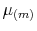  \mu_{(m)}