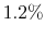  1.2\%