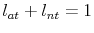  l_{at} + l_{nt} = 1