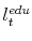  l^{edu}_t